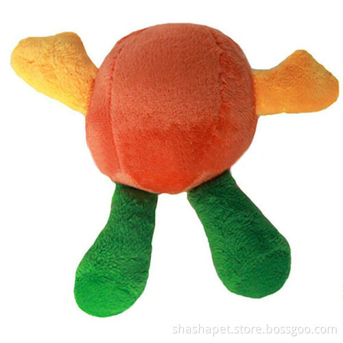 Factory wholesale Orange dog chew toys pet squeaker toys pet plush toys pet squeaker toys in pet product